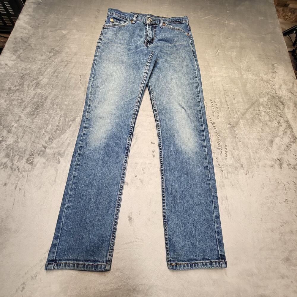 Levi's 511 Jeans Mens 29x29 Blue Slim Straight Leg Stretch Distressed